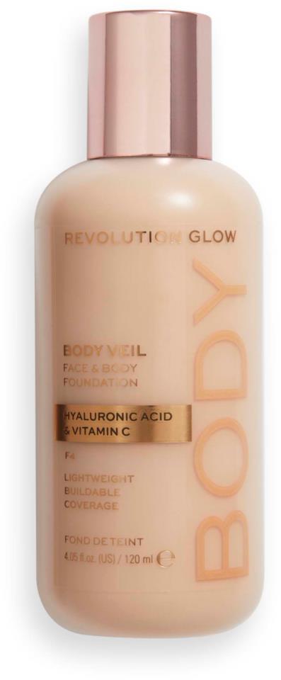 Makeup Revolution Body Veil Foundation F4 120ml