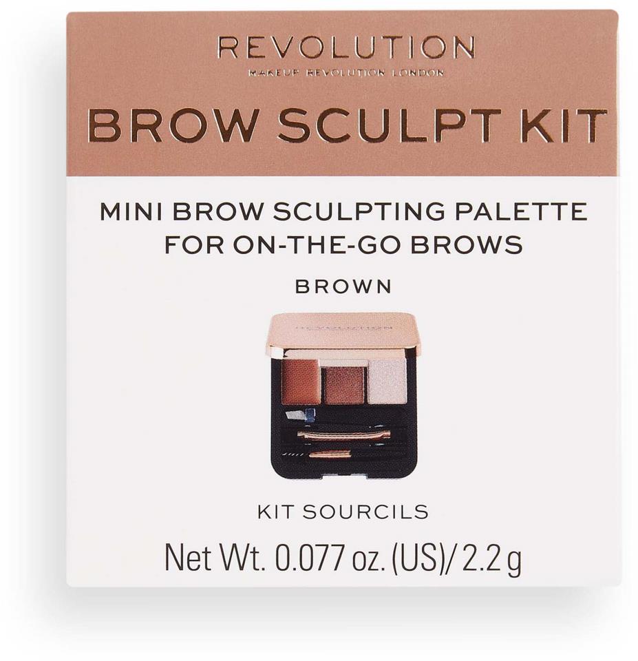 Makeup Revolution Brow Sculpt Kit Brown
