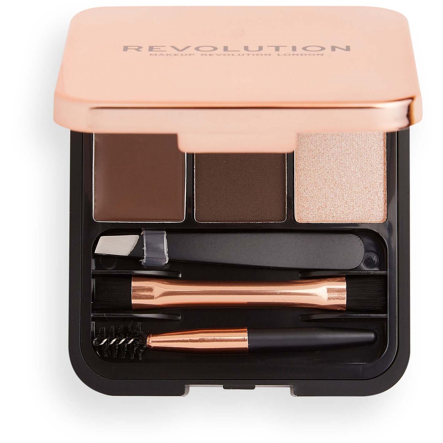 Makeup Revolution Brow Sculpt Kit - Dark Brown