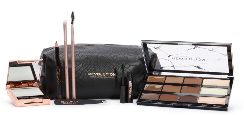Makeup Revolution Brow Shaping Kit With Bag