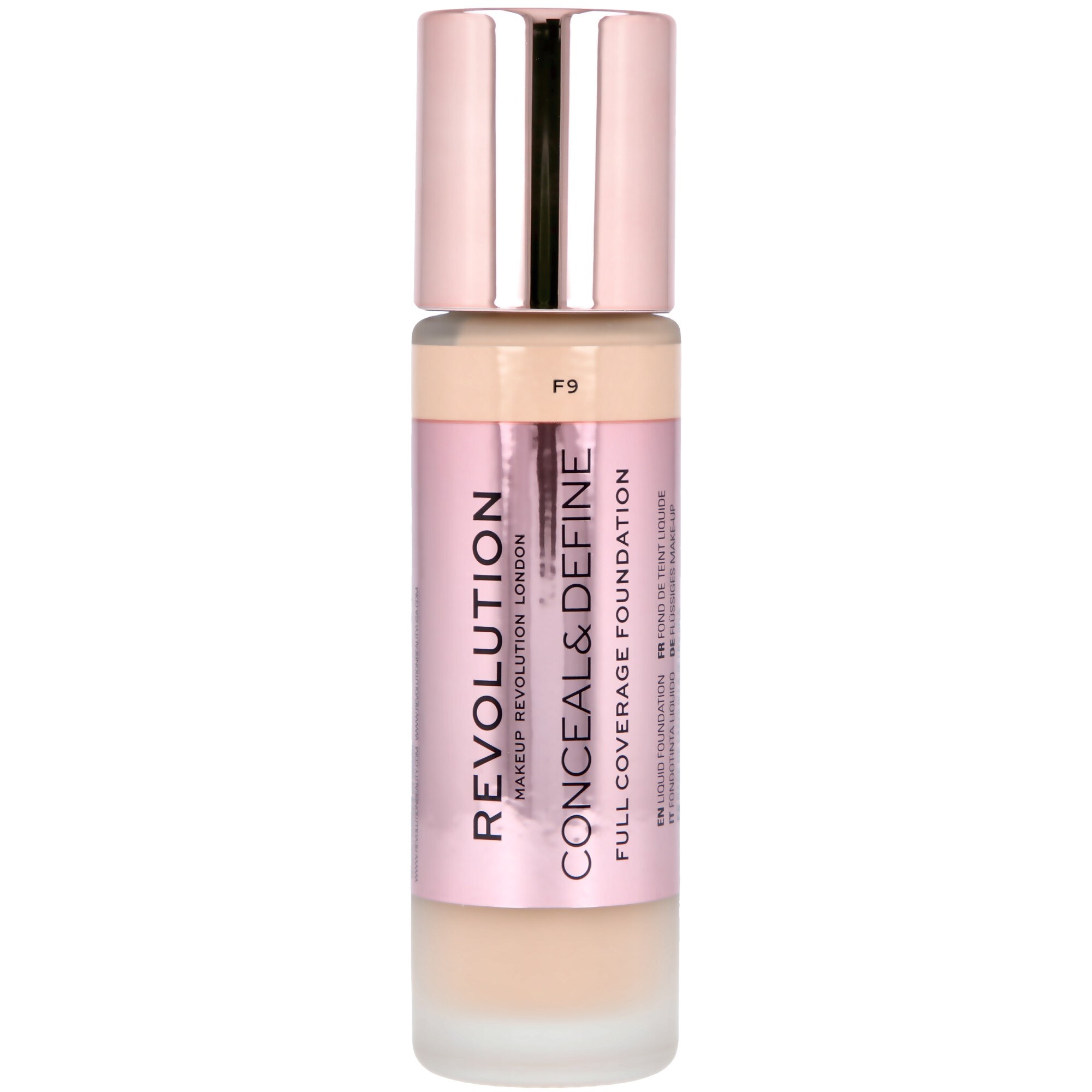 Revolution Beauty London Conceal & Define Foundation F9