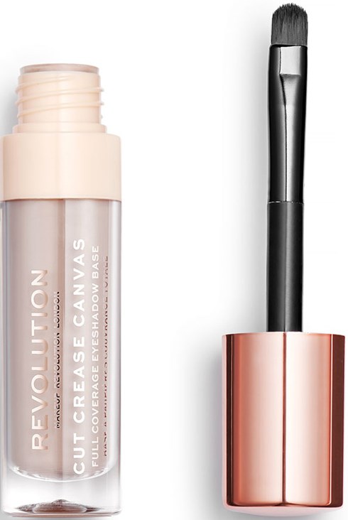 En läppglansflaska och en makeupborste med svart handtag och kopparfärgad lock.