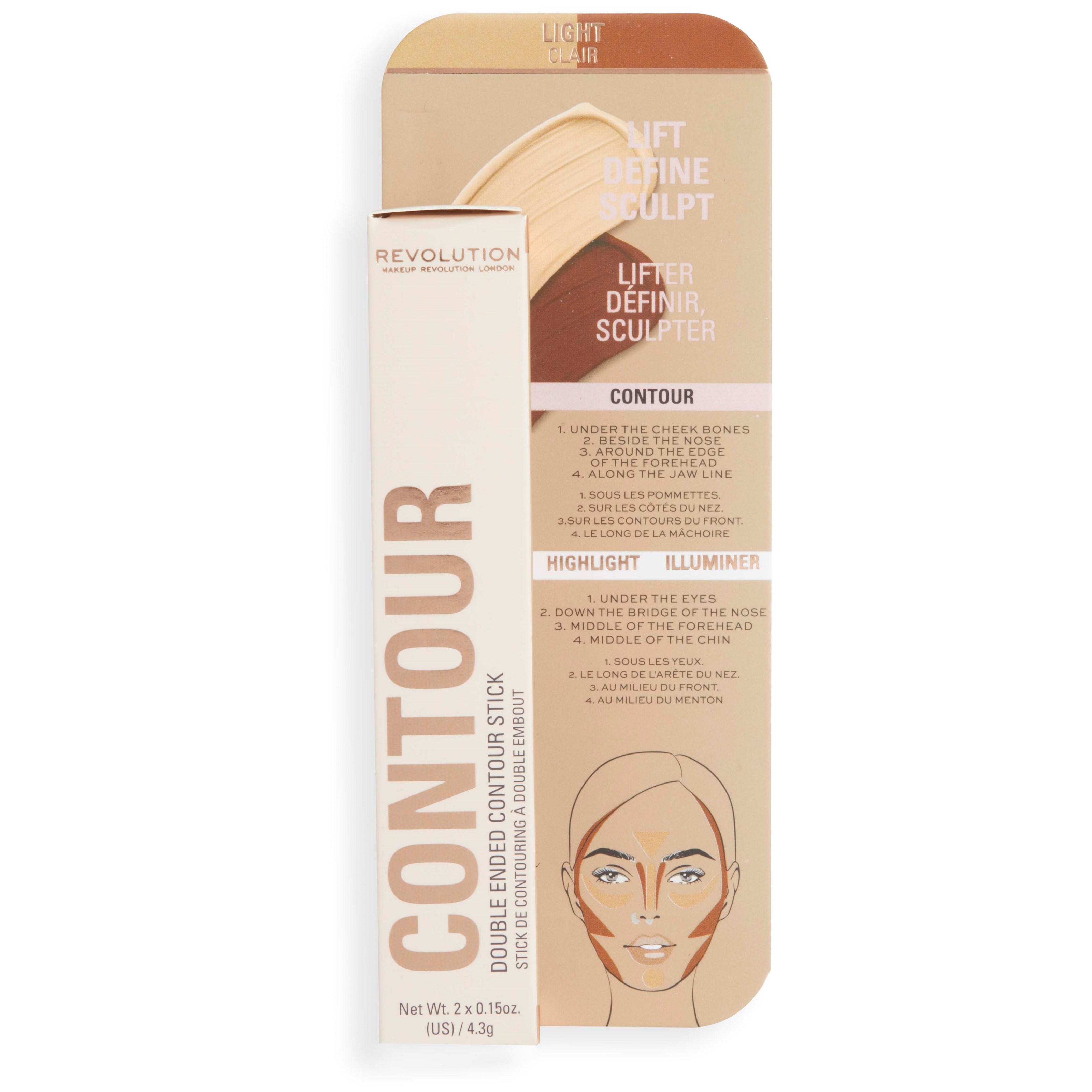 Revolution Beauty London Fast Base Contour Stick Light (obrázok 3)