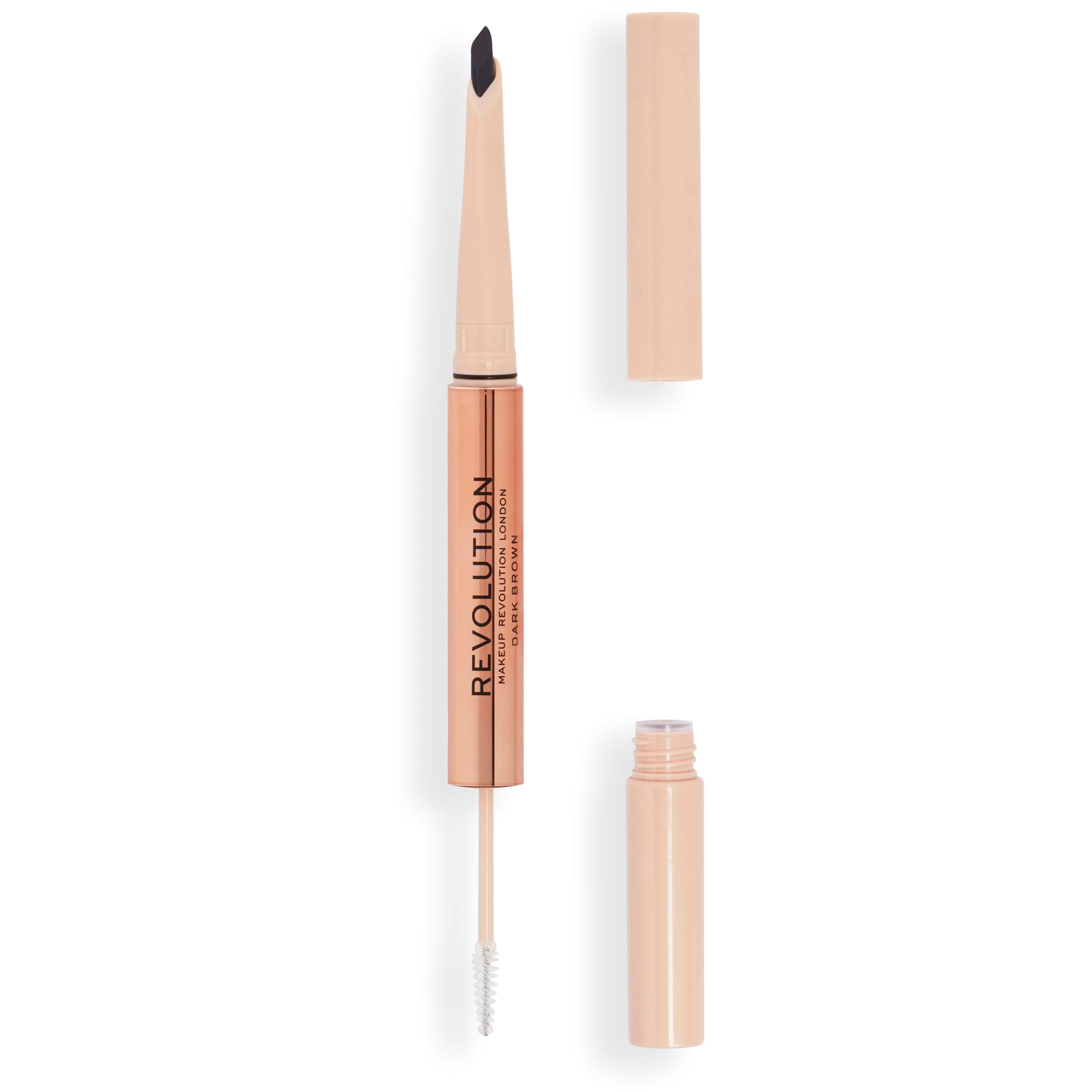 Makeup Revolution Fluffy Brow Filter Duo Dark Brown