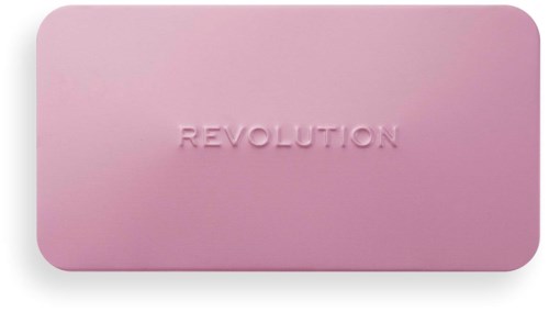 Lys rosa palett med teksten "REVOLUTION" hevet i midten.