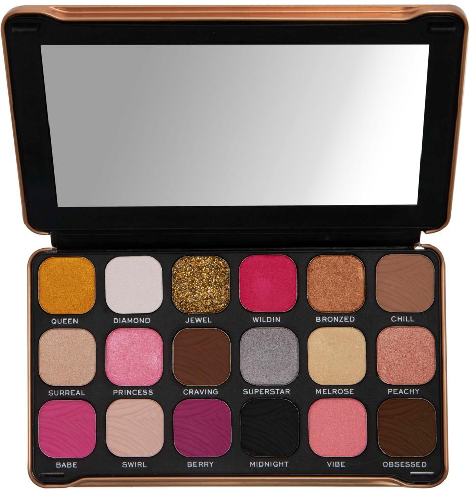 Makeup Revolution Forever Flawless Shadow Palette Bare Pink 1,1 g