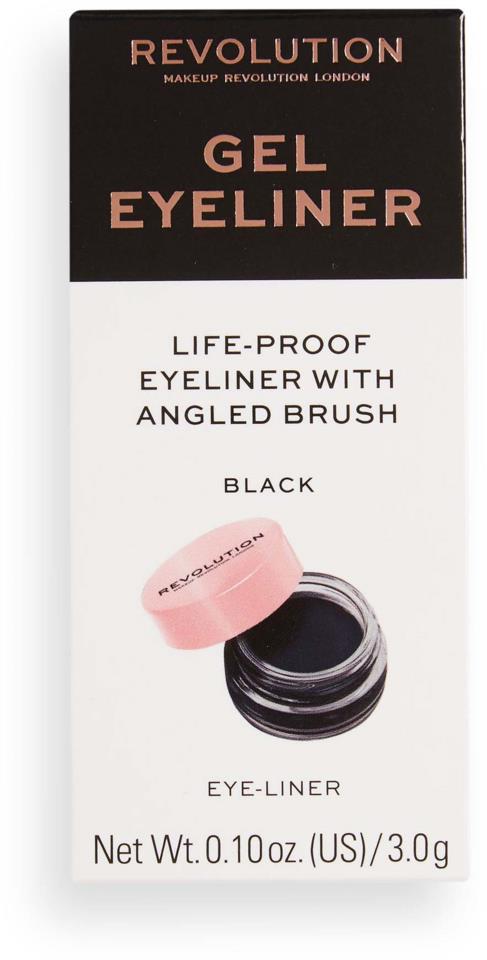 Makeup Revolution Gel Eyeliner Pot With Brush