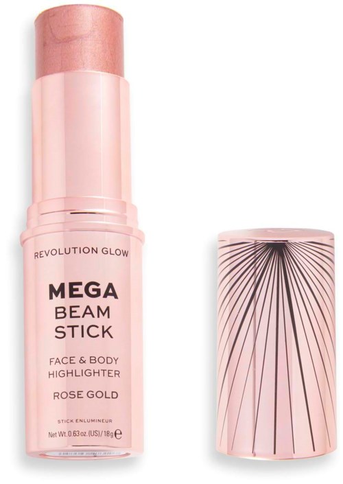 Revolution Beauty London Glow Mega Beam Stick Rose Gold