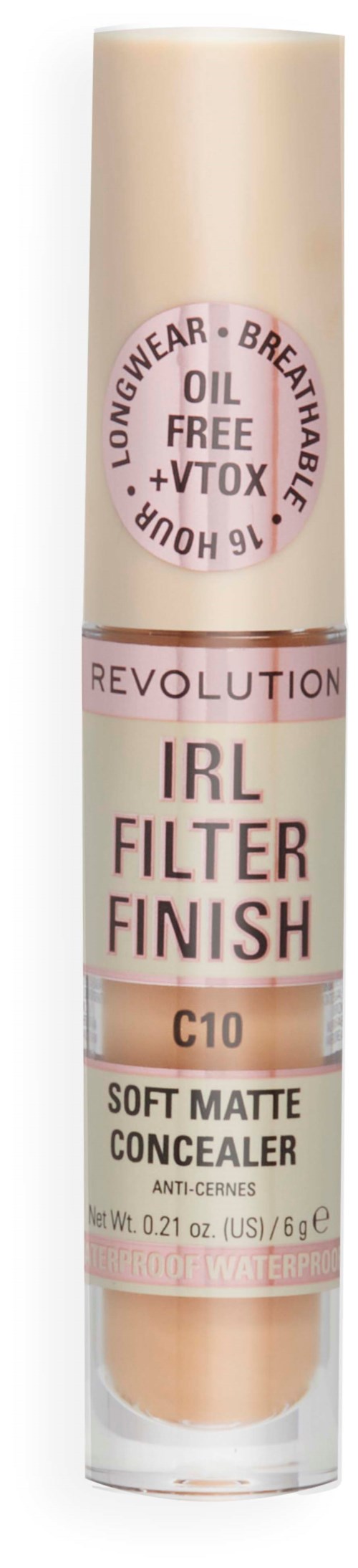 Beige Make-up-Korrekturstift mit "IRL Filter Finish" und SPF 16, ölfrei und langanhaltend.
