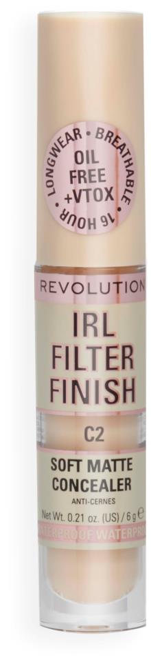 Makeup Revolution IRL Filter Finish Concealer C2 6 g