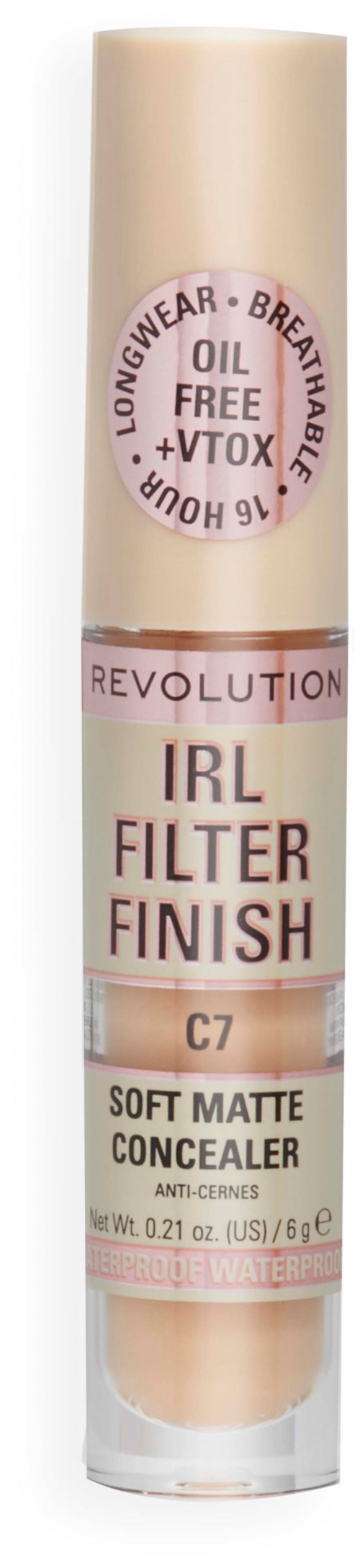 Langhaltender, atmungsaktiver Concealer mit IRL-Filter-Finish, ölfrei, VTOX und samtiger mattem Textur.