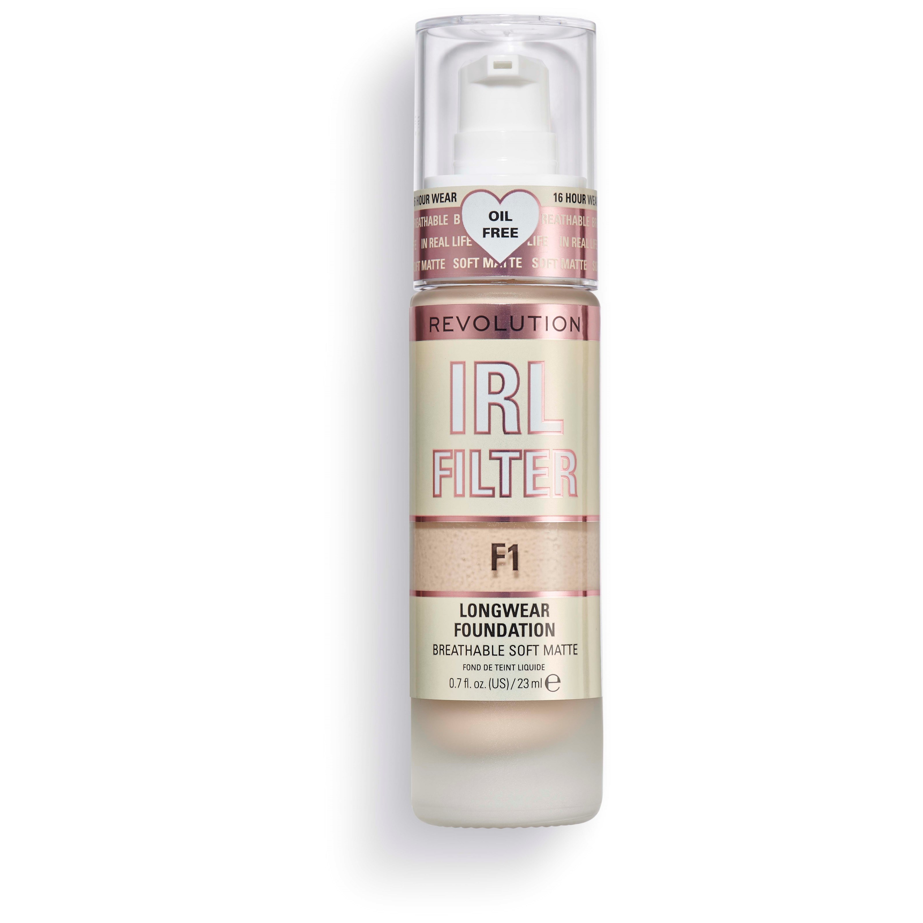 Revolution Beauty London IRL Filter Longwear Foundation F1