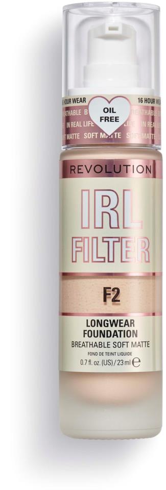 Makeup Revolution IRL Filter Longwear Foundation F2 23 ml