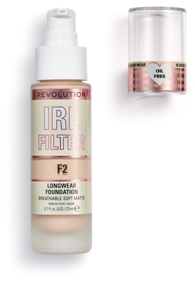 Makeup Revolution IRL Filter Longwear Foundation F2 23 ml