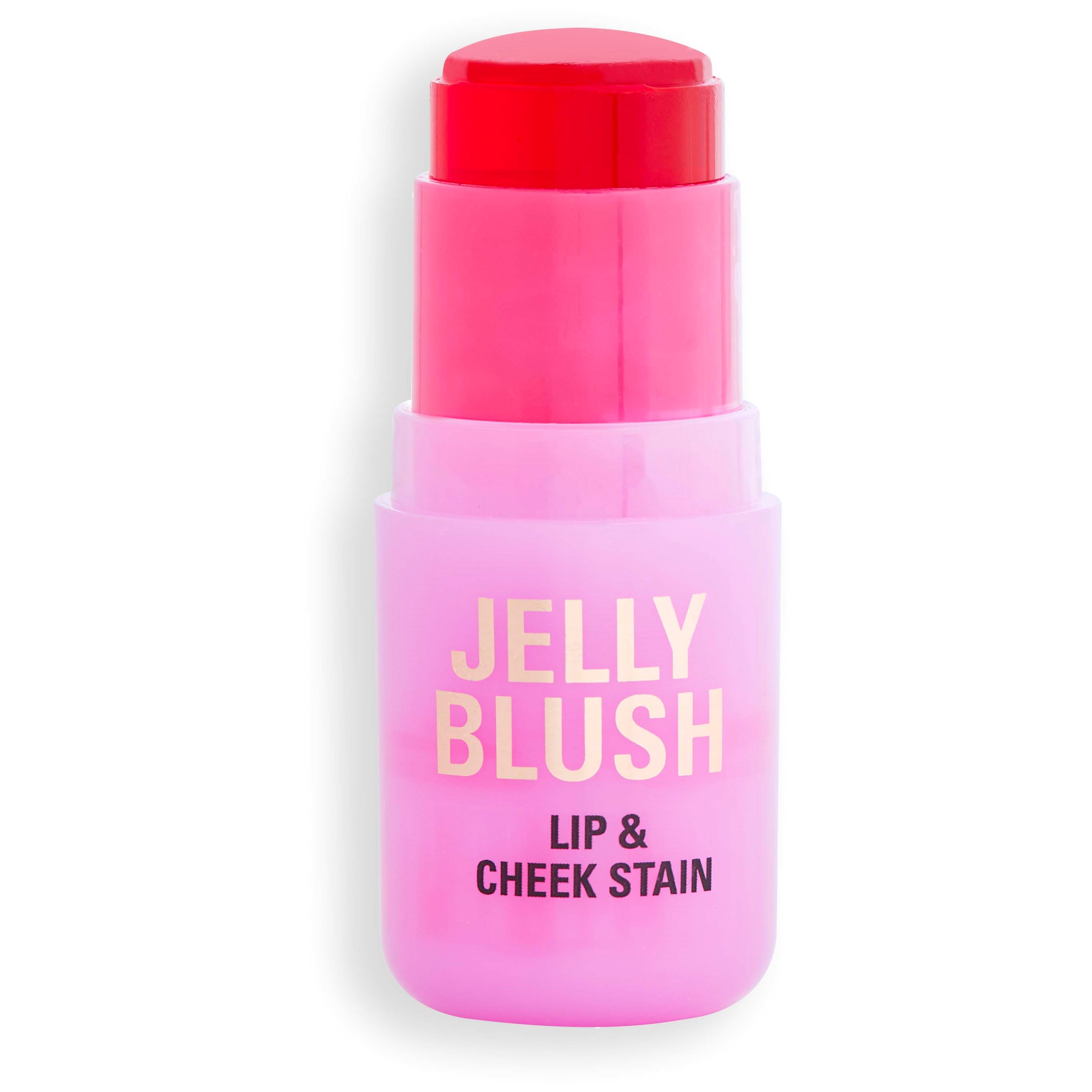 Фото - Помада й блиск для губ Makeup Revolution Jelly Blush Stick Lip and Cheek Stain Strawberr 