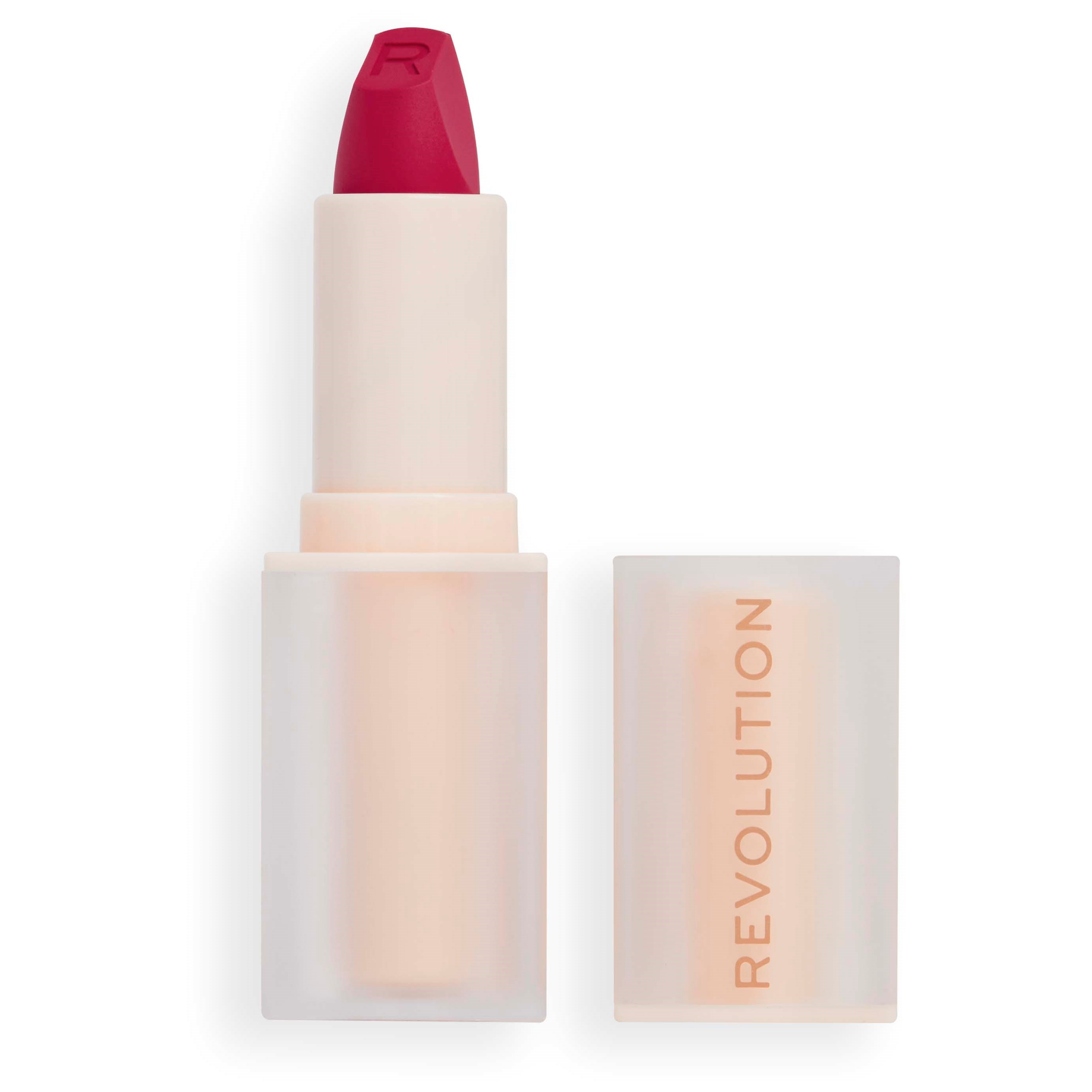 Läs mer om Makeup Revolution Lip Allure Soft Satin Lipstick Material Girl Wine