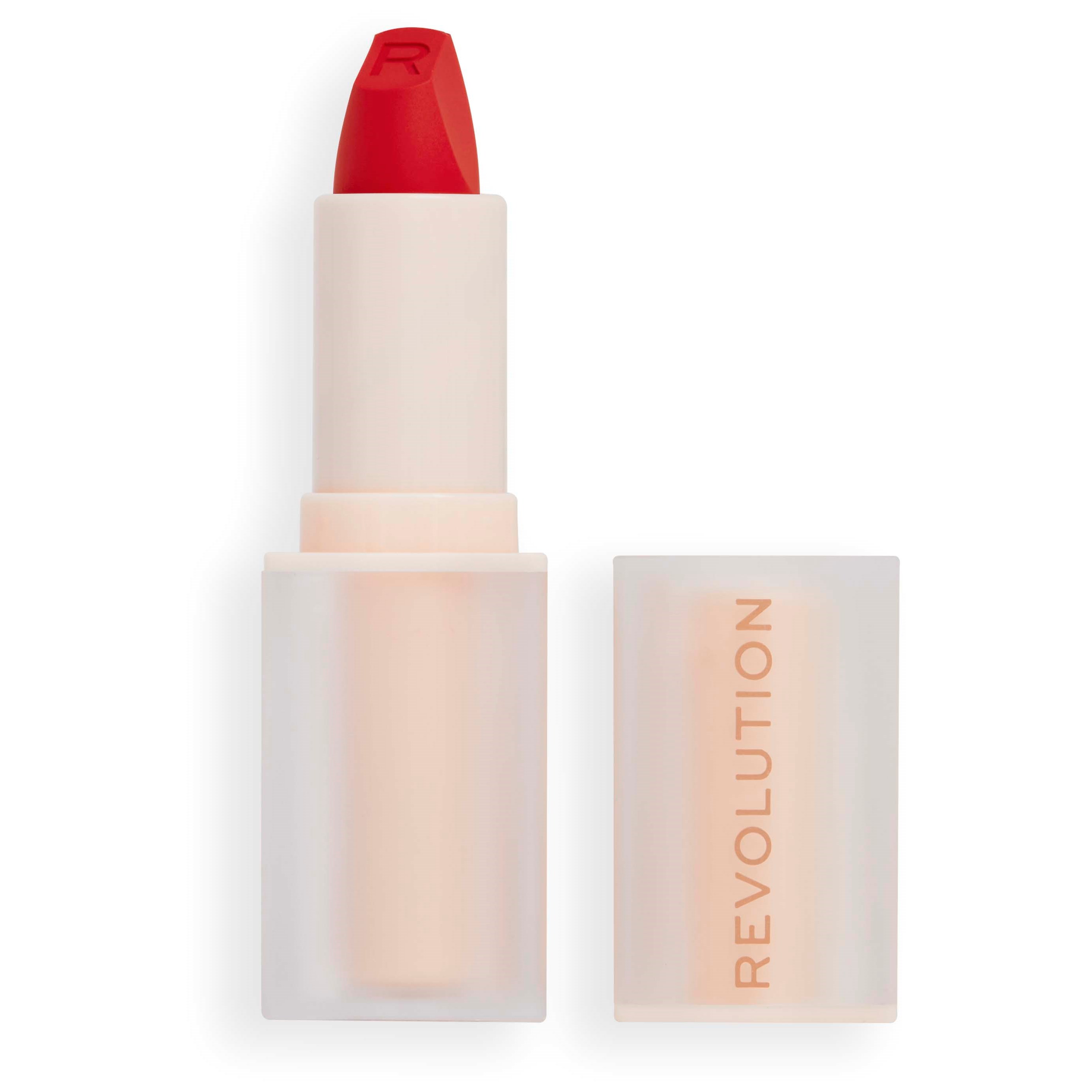 Läs mer om Makeup Revolution Lip Allure Soft Satin Lipstick Vibe Red