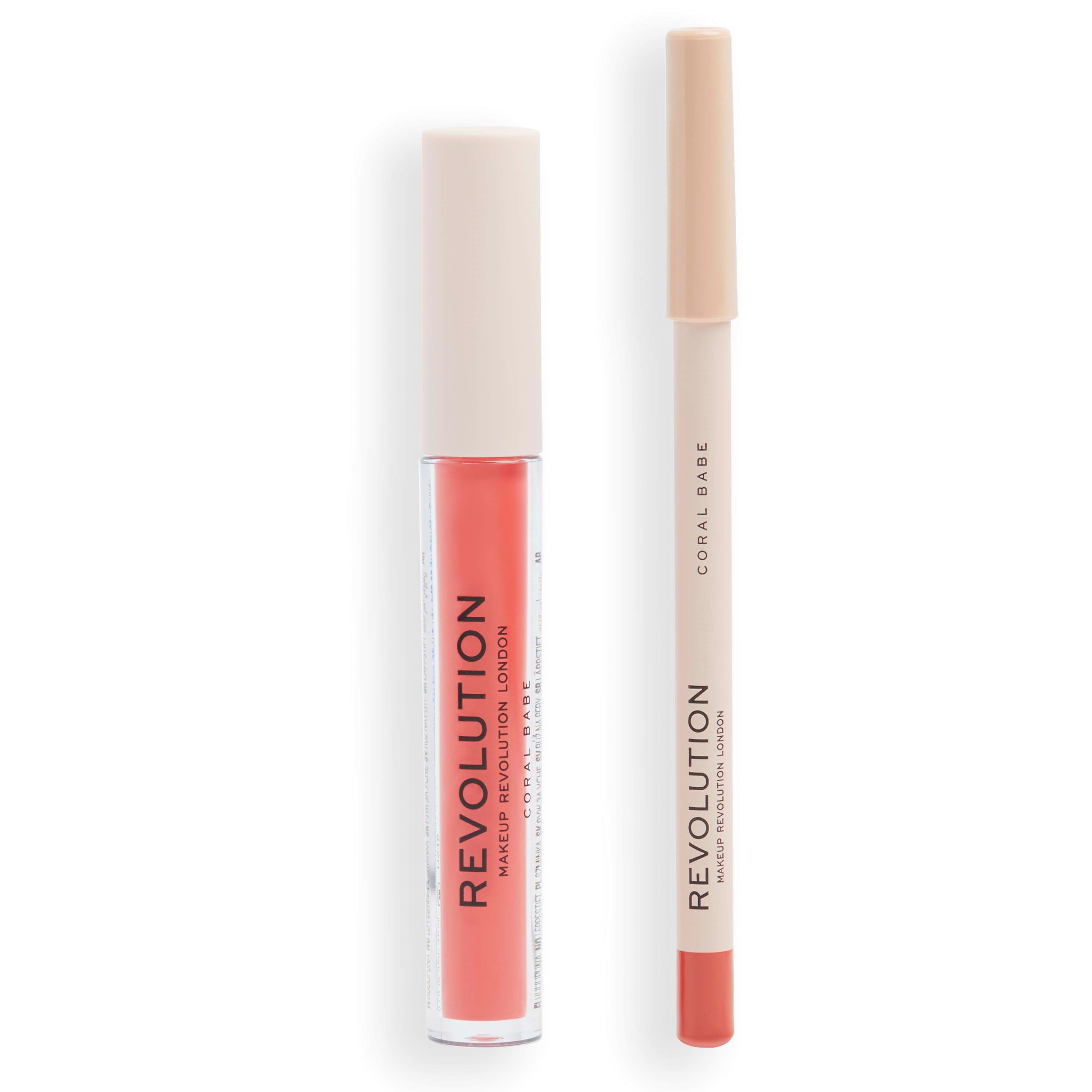 Läs mer om Makeup Revolution Lip Contour Kit Coral Babe