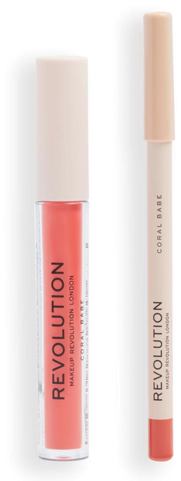 Makeup Revolution Lip Contour Kit Coral Babe 0,8 g