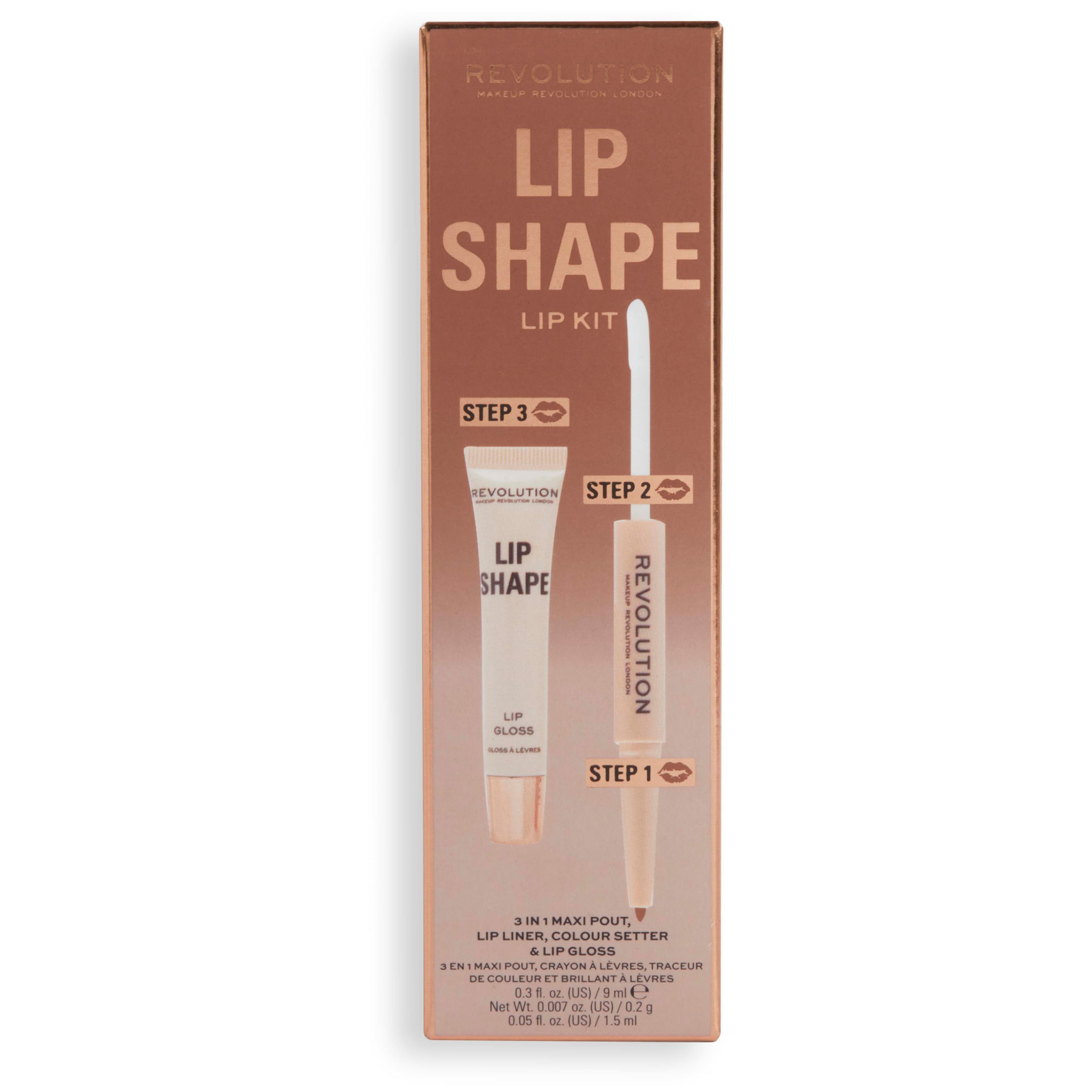 Revolution Beauty London Lip Shape Kit Chauffeur Nude (obrázok 4)