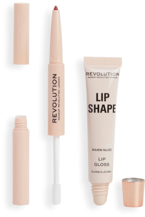 Revolution Beauty London Lip Shape Kit Warm Nude
