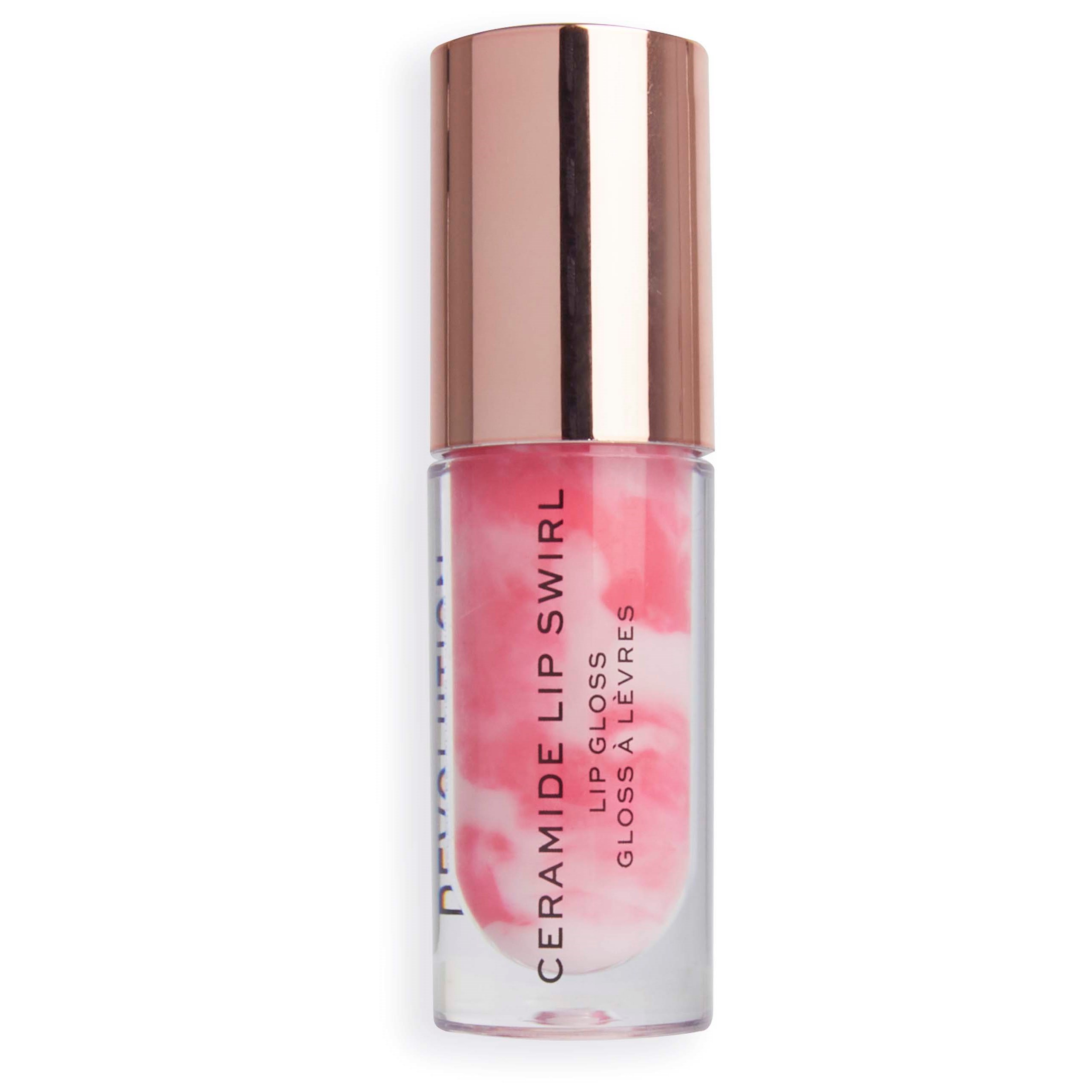 Läs mer om Makeup Revolution Lip Swirl Ceramide Gloss Sweet Soft Pink