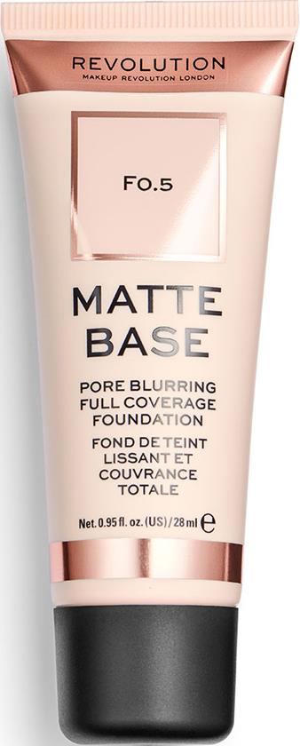 Makeup Revolution Matte Base Foundation F0.5