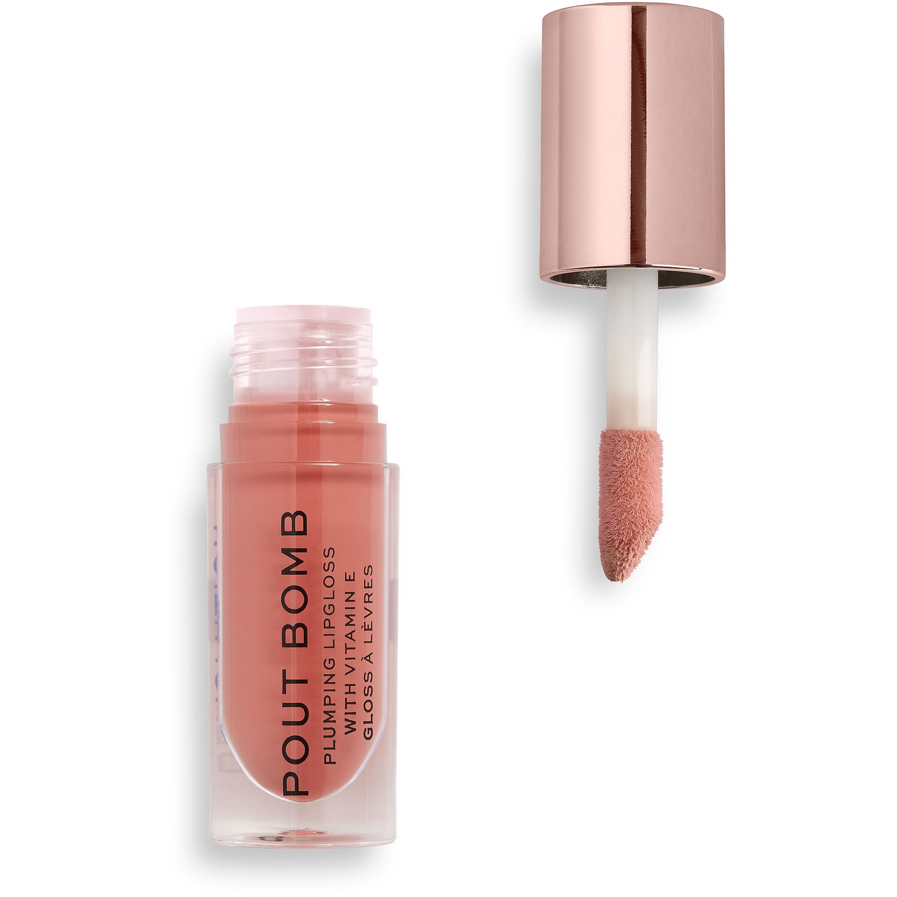 Alternativ bild 1 för Makeup Revolution Pout Bomb Plumping Gloss KISS