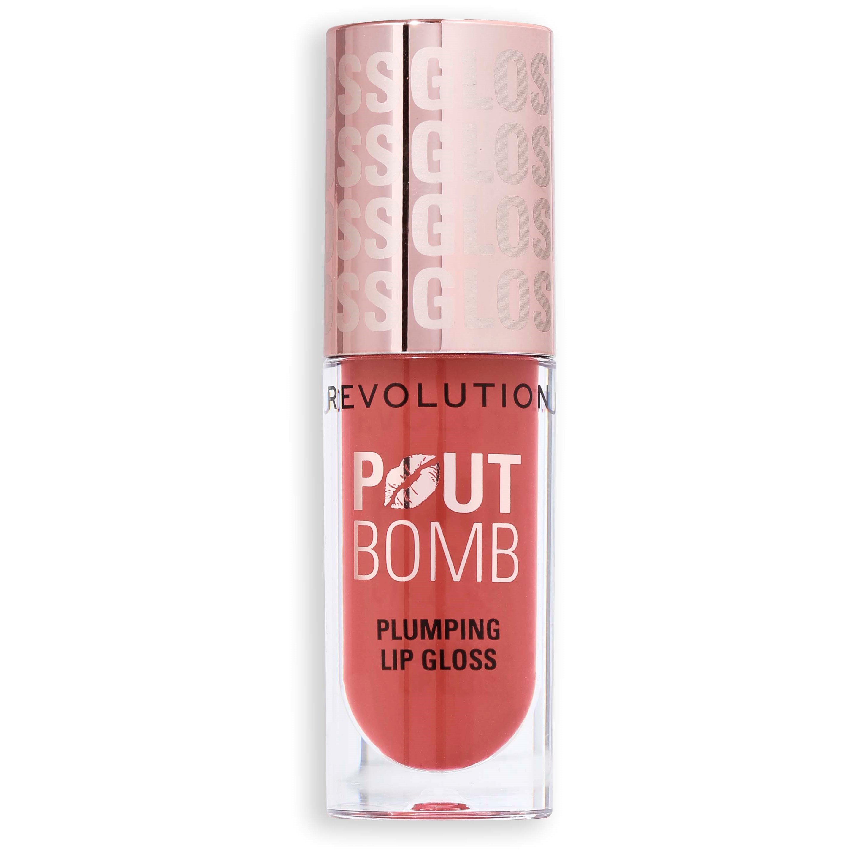 Revolution Beauty London Pout Bomb Plumping Gloss Melba Warm Peac billede