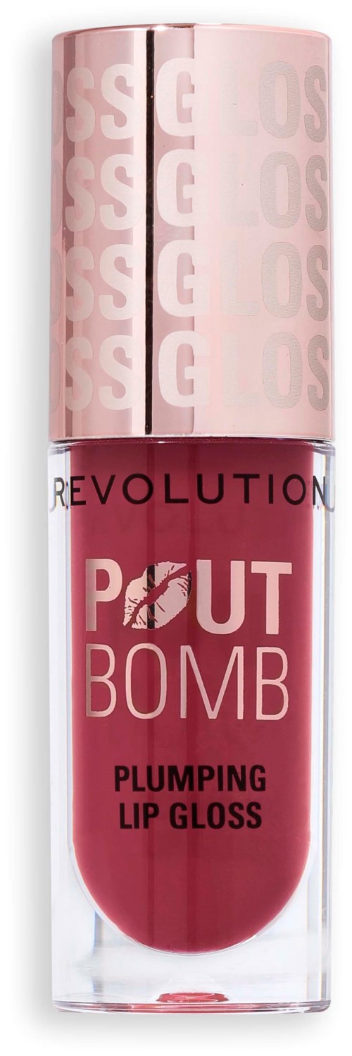 Revolution Beauty London Pout Bomb Plumping Gloss Rosewood Rose Pink