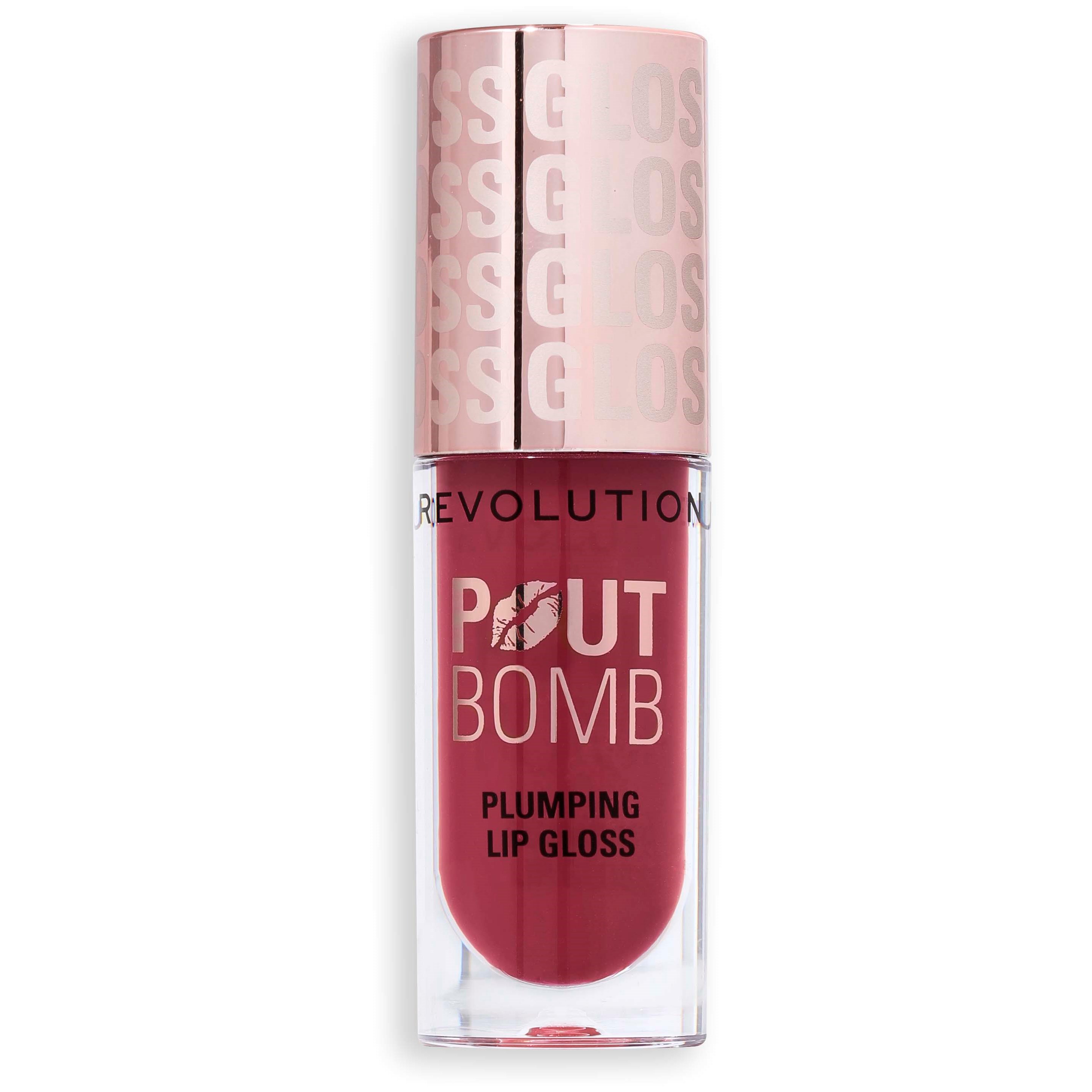 Revolution Beauty London Pout Bomb Plumping Gloss Rosewood Rose P