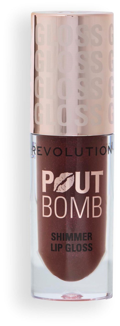 Revolution Beauty London Pout Bomb Shimmer Gloss Chocolate Sparkle