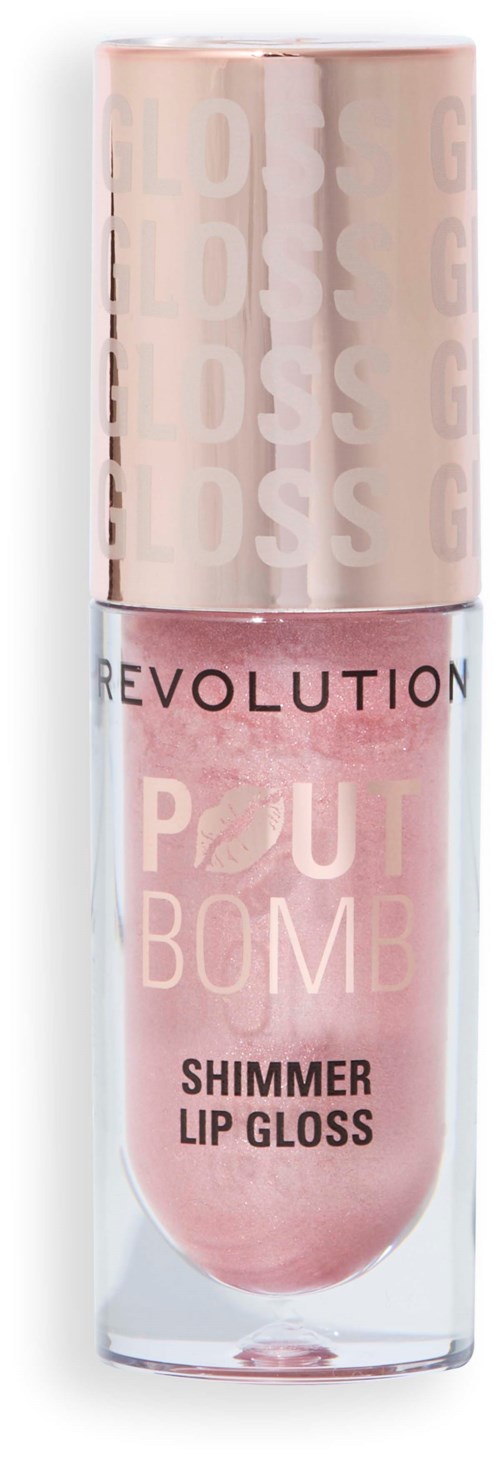 Revolution Beauty London Pout Bomb Shimmer Gloss Shine Pink