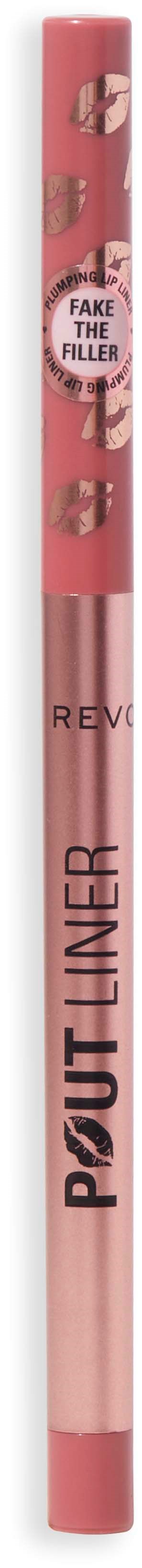 En rosa läpplinnepenna med förpackning som visar bilder av läppar och text. Den används för makeup.