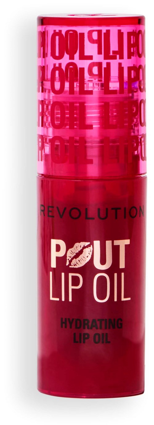 Revolution Beauty London Pout Lip Oil Cherry Red