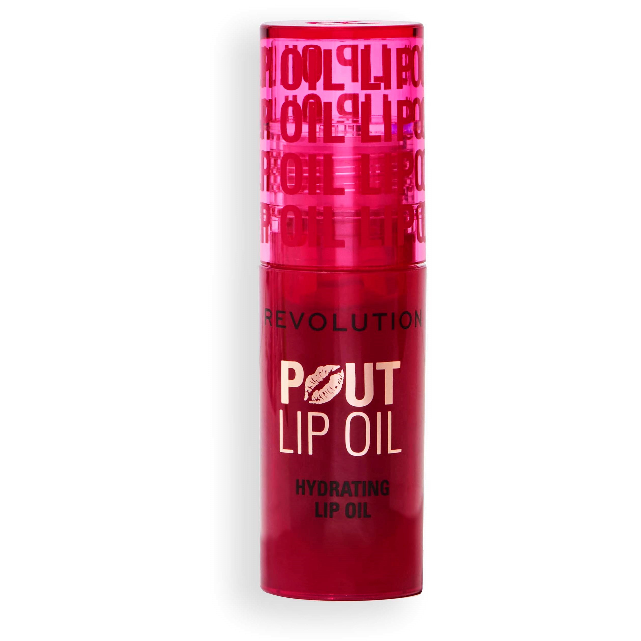 Revolution Beauty London Pout Lip Oil Cherry Red billede
