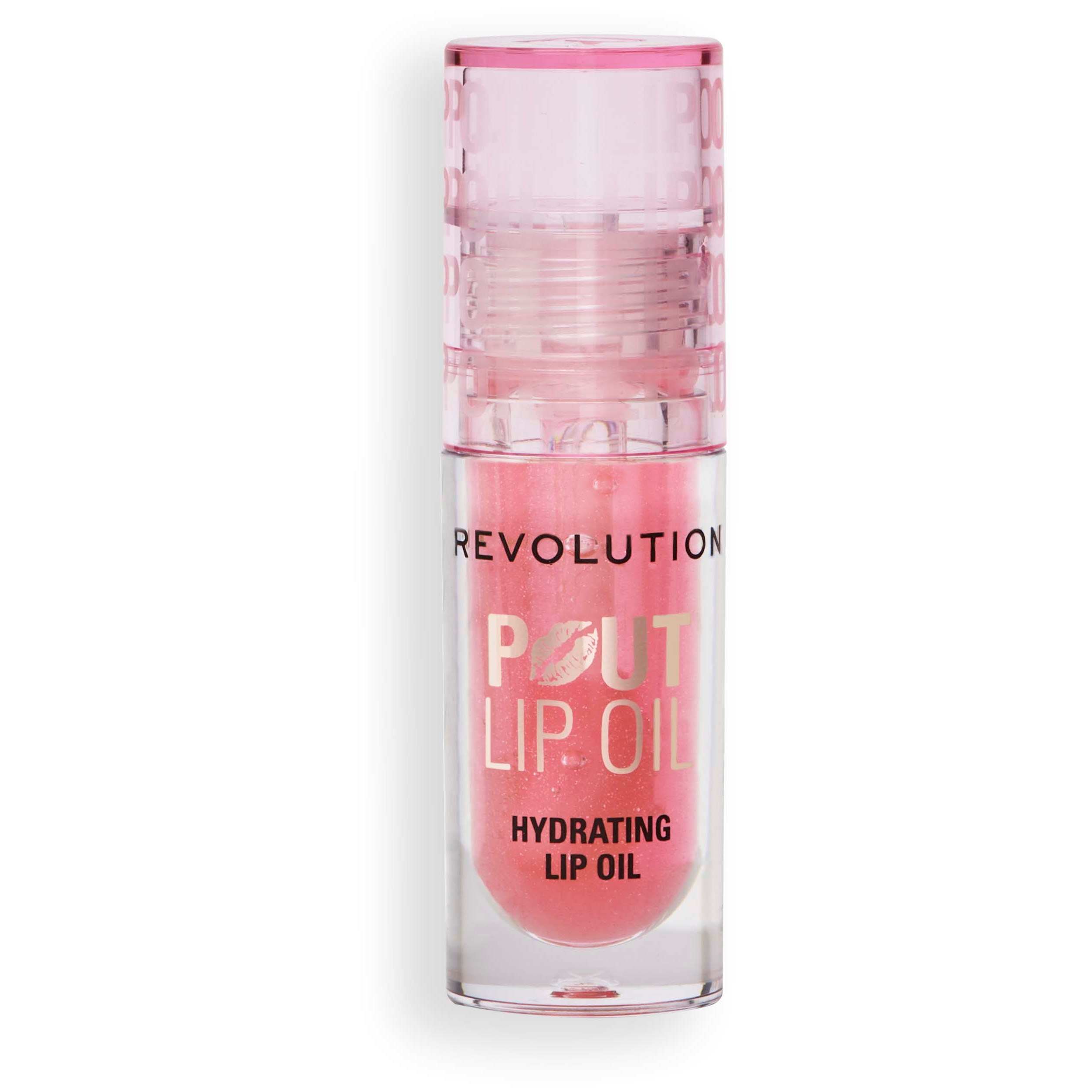 Revolution Beauty London Pout Lip Oil Glam Pink Shimmer