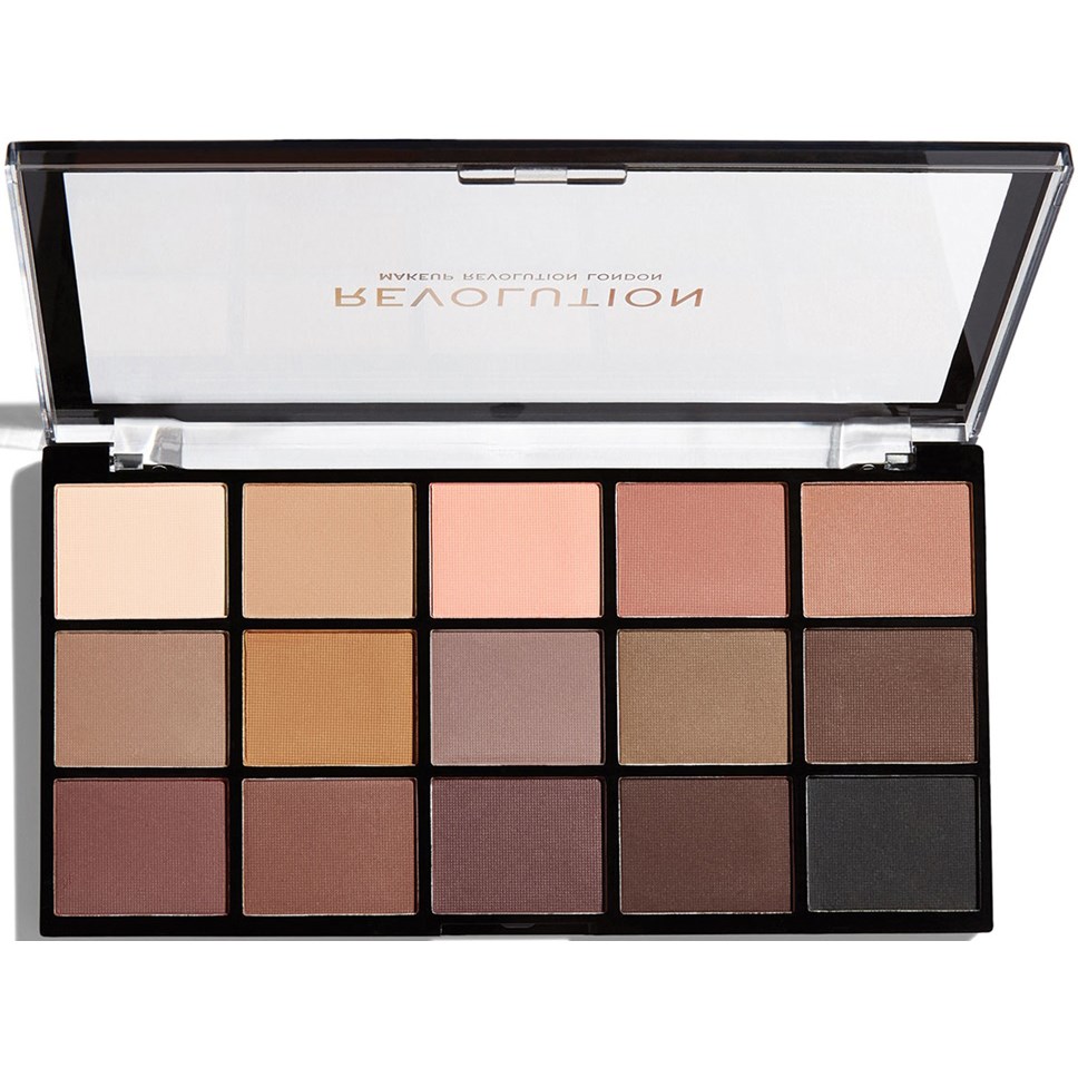 Alternativ bild 1 för Makeup Revolution Re-Loaded Eyeshadow Palette Basic Mattes