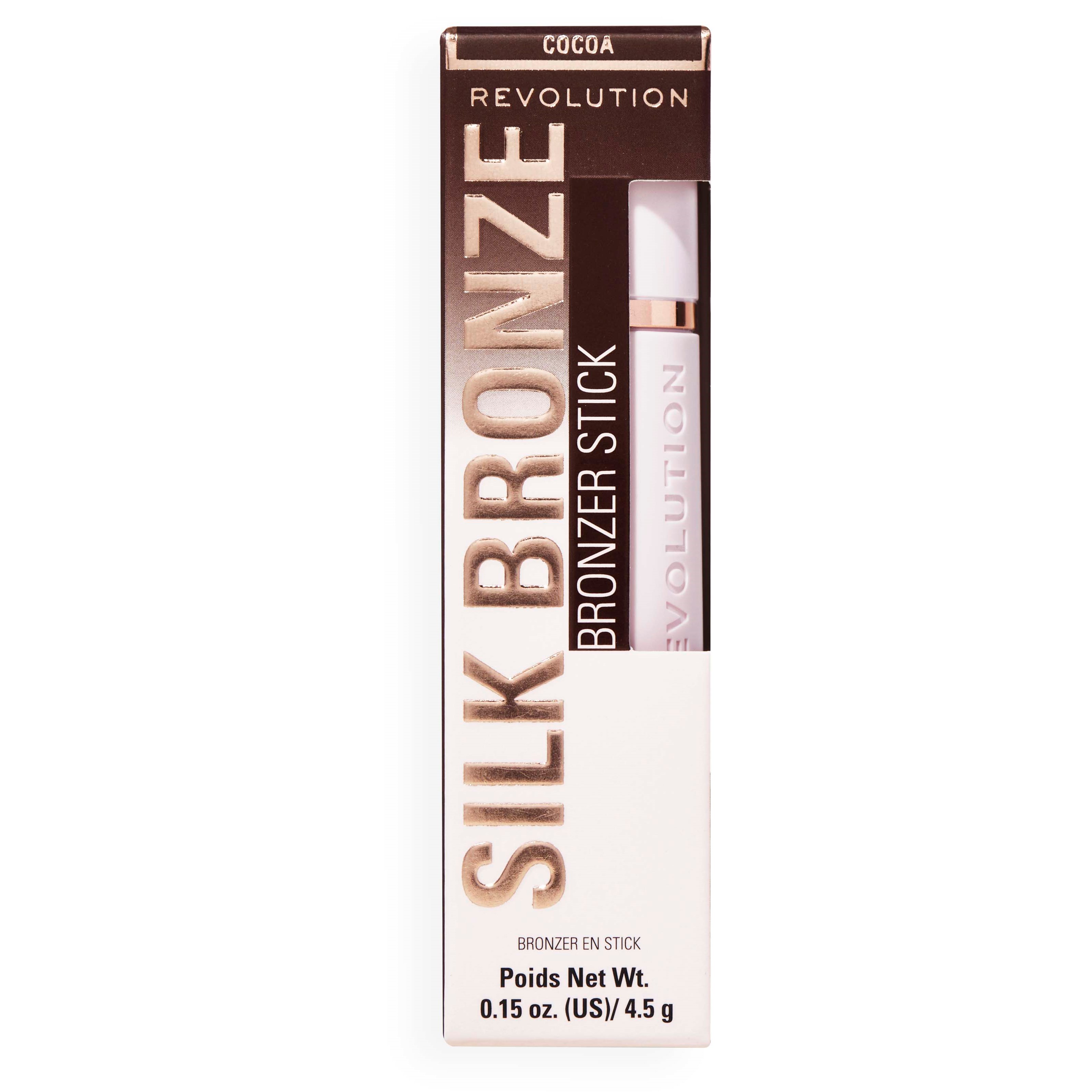 Revolution Beauty London Skin Silk Bronzer Stick Dark Cocoa (obrázok 4)
