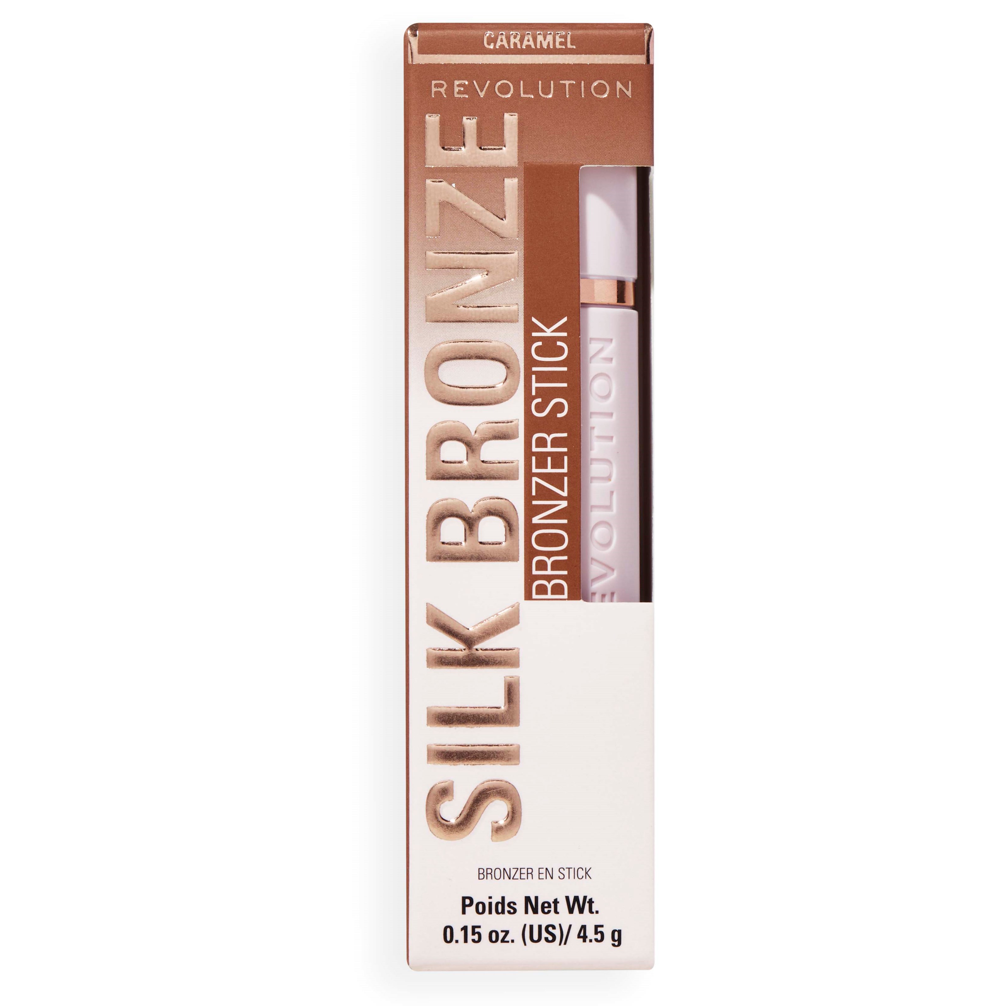 Revolution Beauty London Skin Silk Bronzer Stick Tan Caramel (obrázok 4)