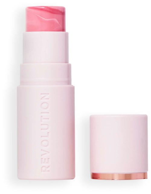 Revolution Beauty London Skin Silk Marble Blush Stick Pinched Light Pink