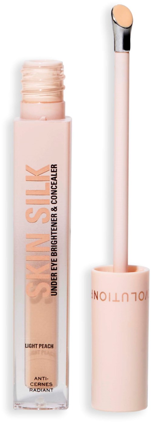 Revolution Beauty London Skin Silk Radiant Serum Under Eye Brightener & Concealer Light Peach