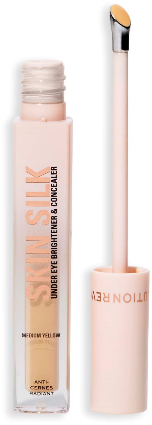 Revolution Beauty London Skin Silk Radiant Serum Under Eye Brightener & Concealer Medium Yellow