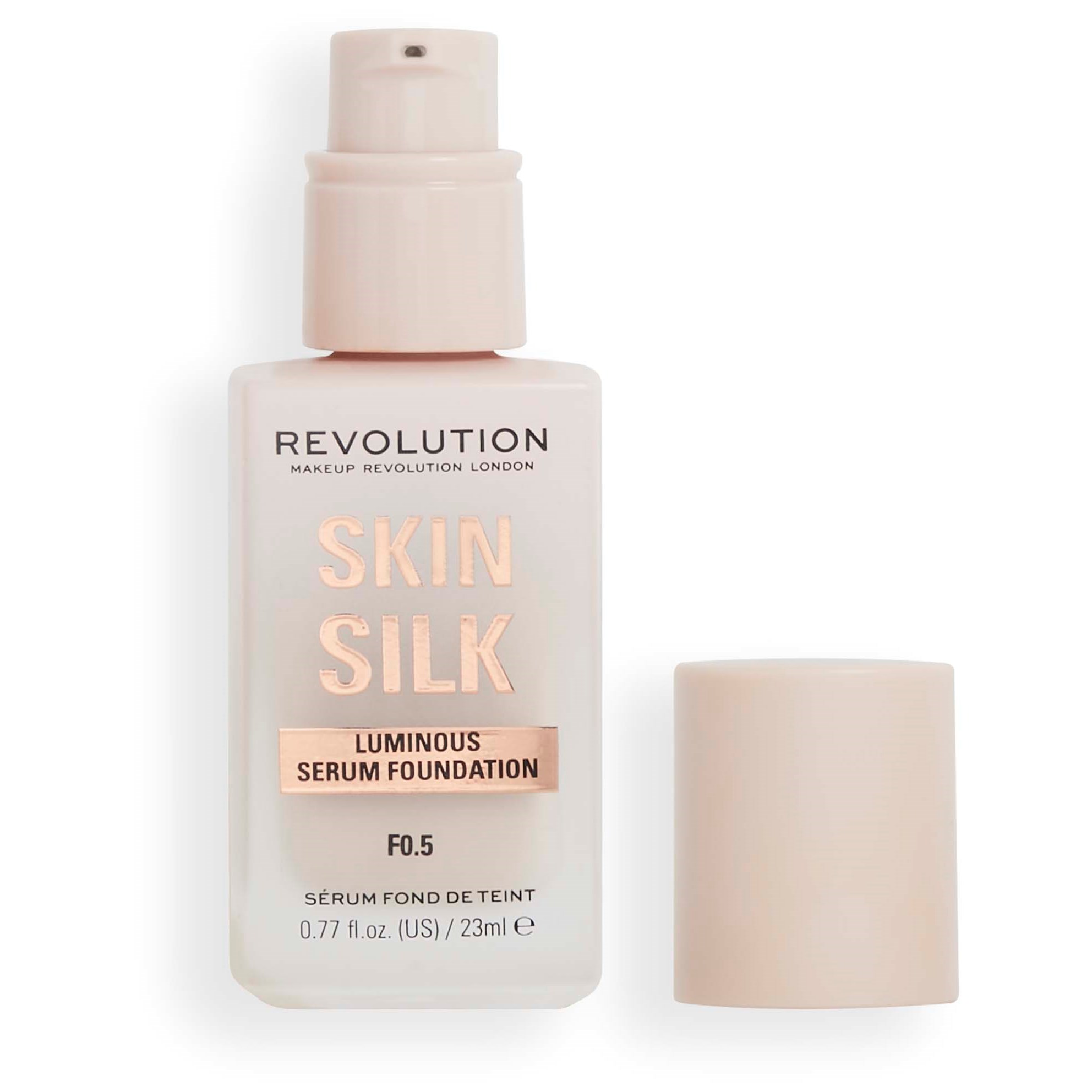Läs mer om Makeup Revolution Skin Silk Serum Foundation F0.5