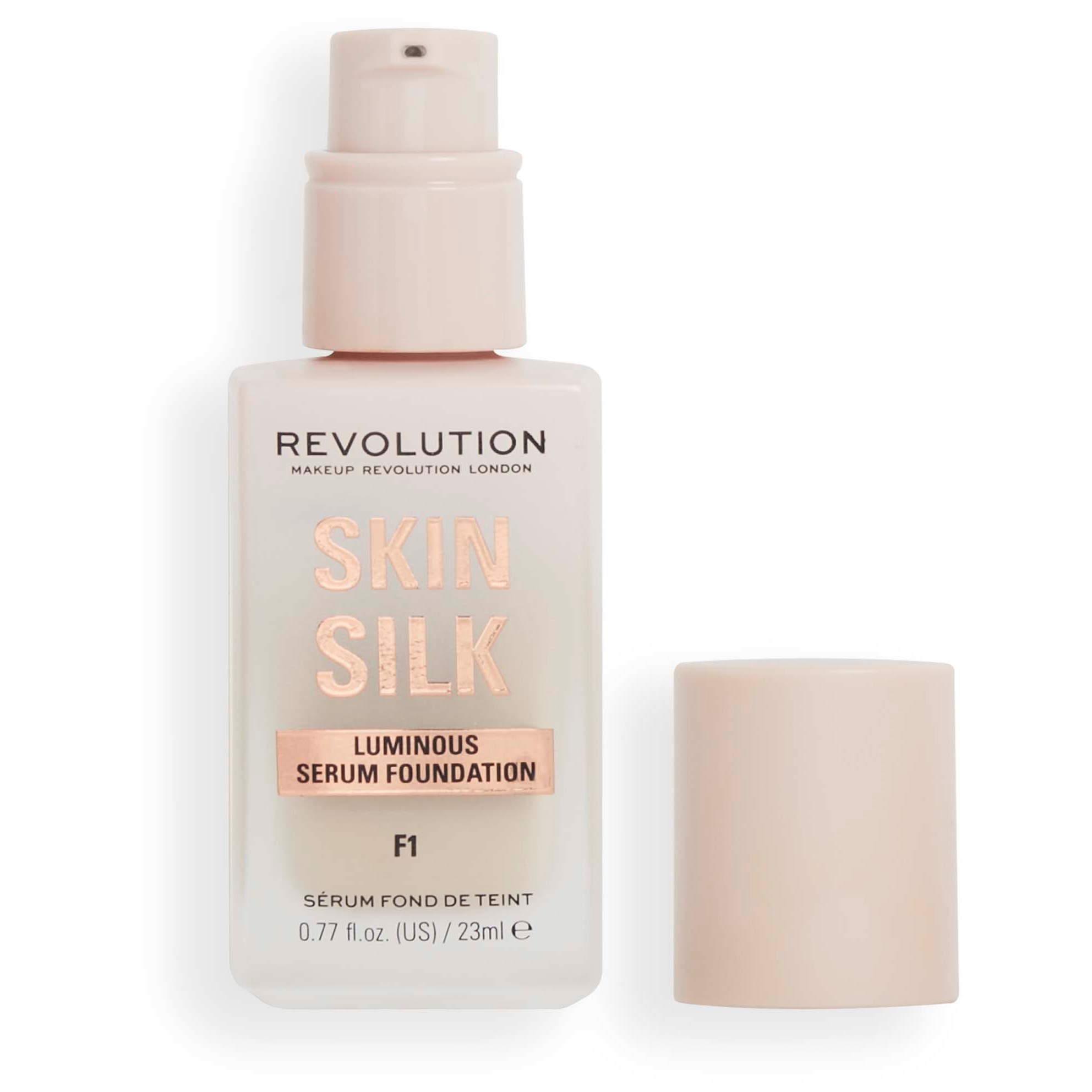 Läs mer om Makeup Revolution Skin Silk Serum Foundation F1