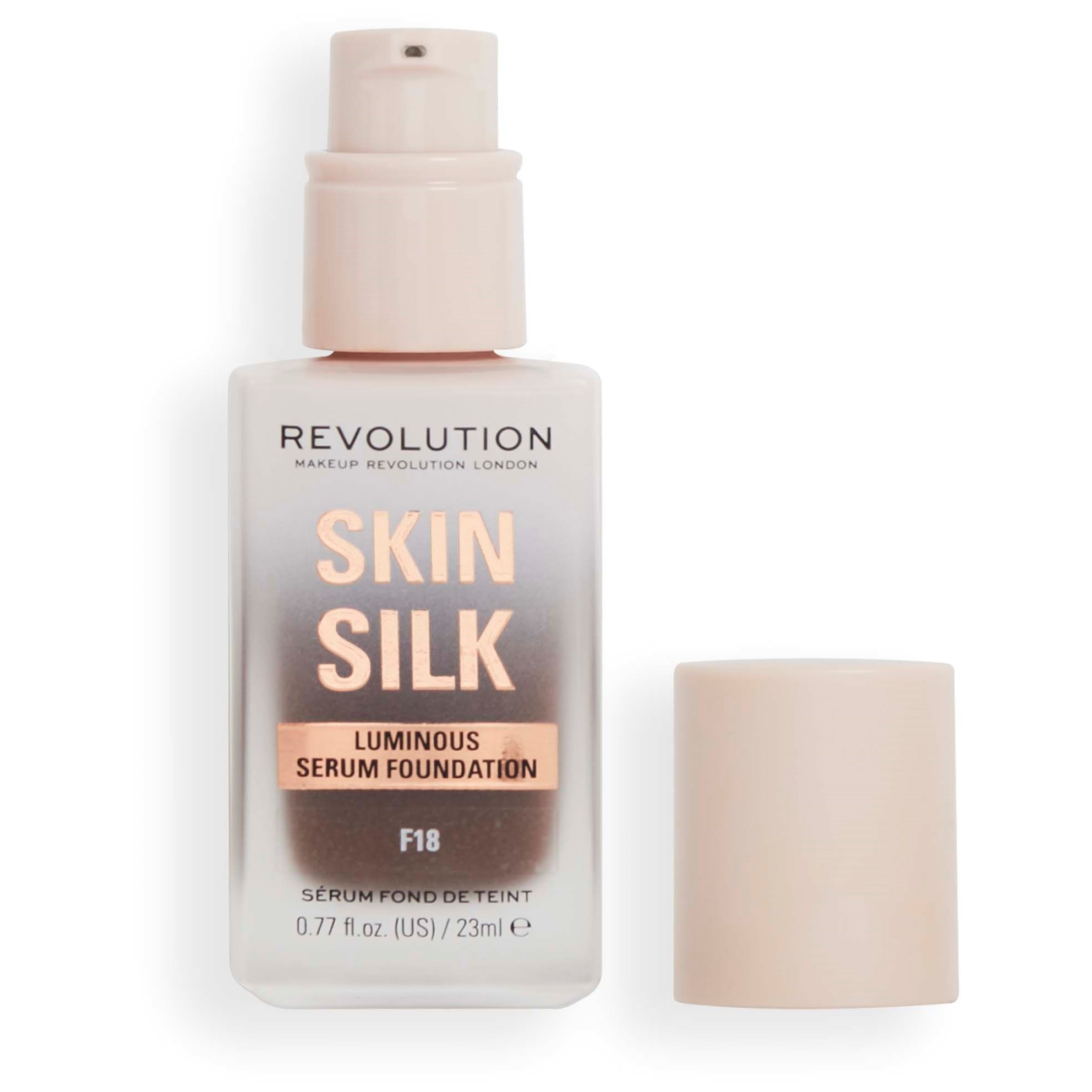 Läs mer om Makeup Revolution Skin Silk Serum Foundation F18