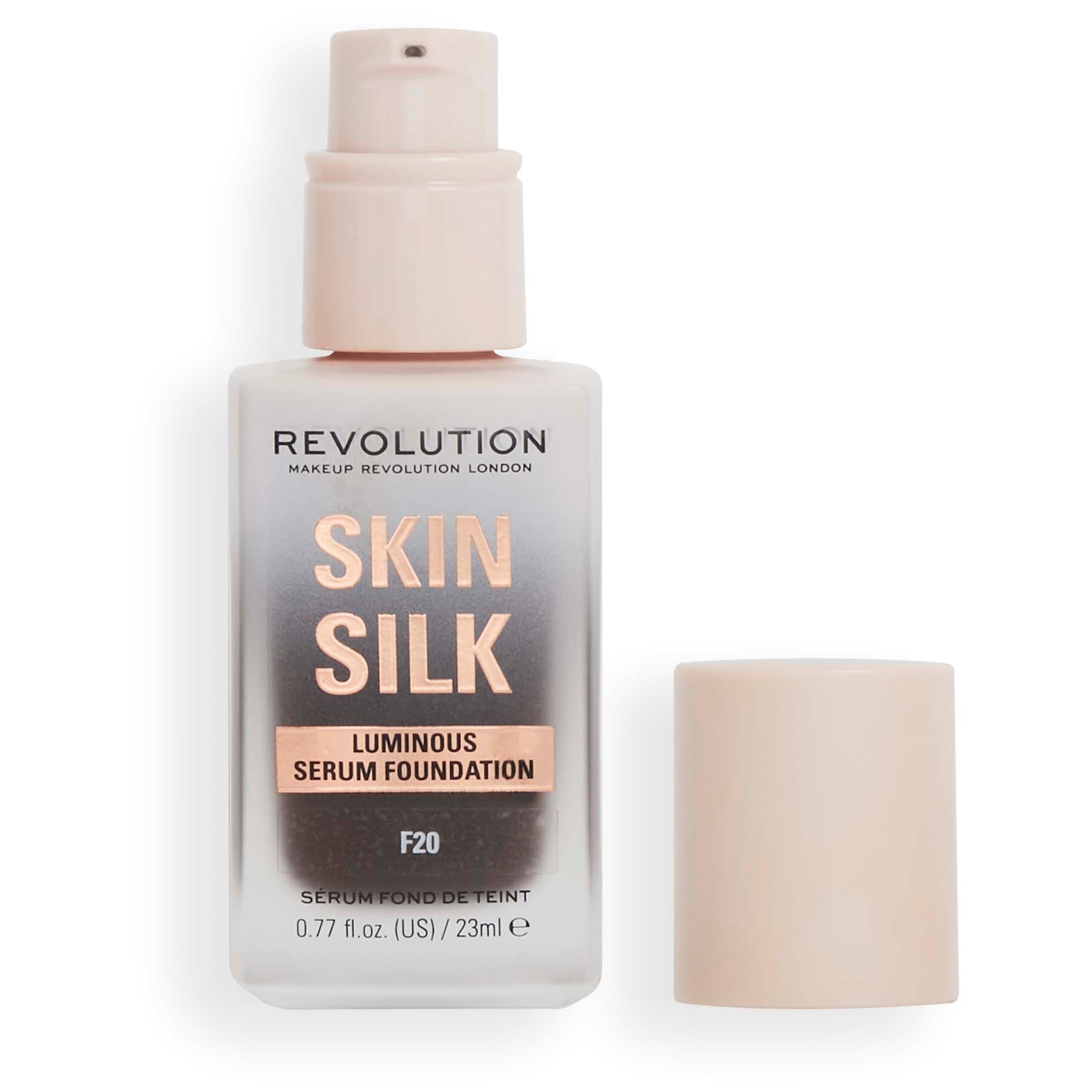 Läs mer om Makeup Revolution Skin Silk Serum Foundation F20