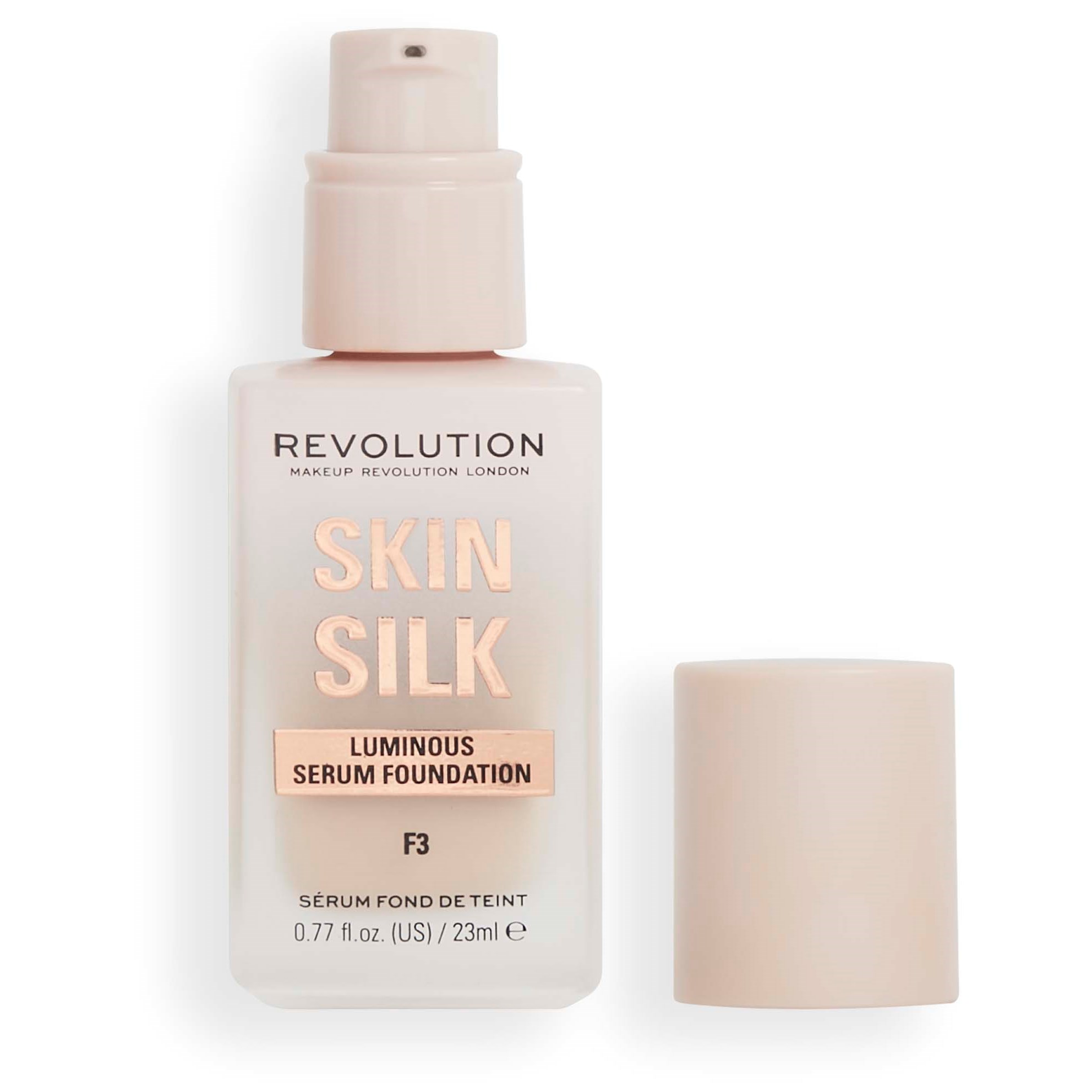 Zdjęcia - Podkład i baza pod makijaż Makeup Revolution Skin Silk Serum Foundation F3 