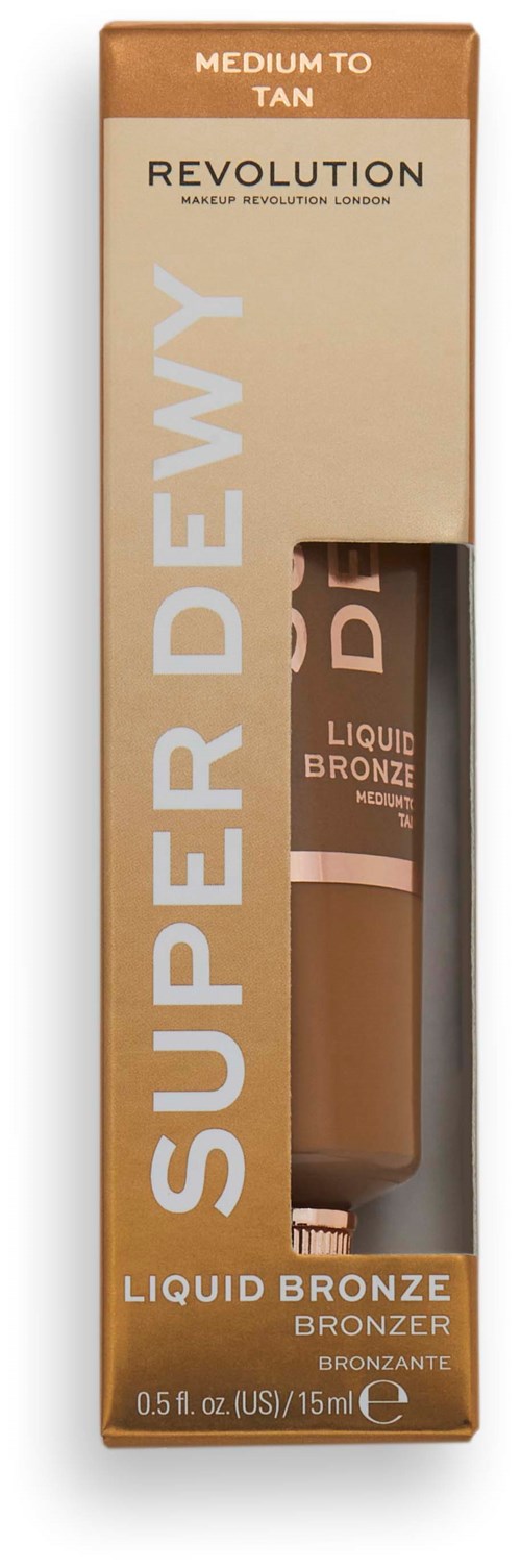 Жидкий бронзер Makeup Revolution Super Dewy, оттенок Medium to Tan, 15 мл — фото 3