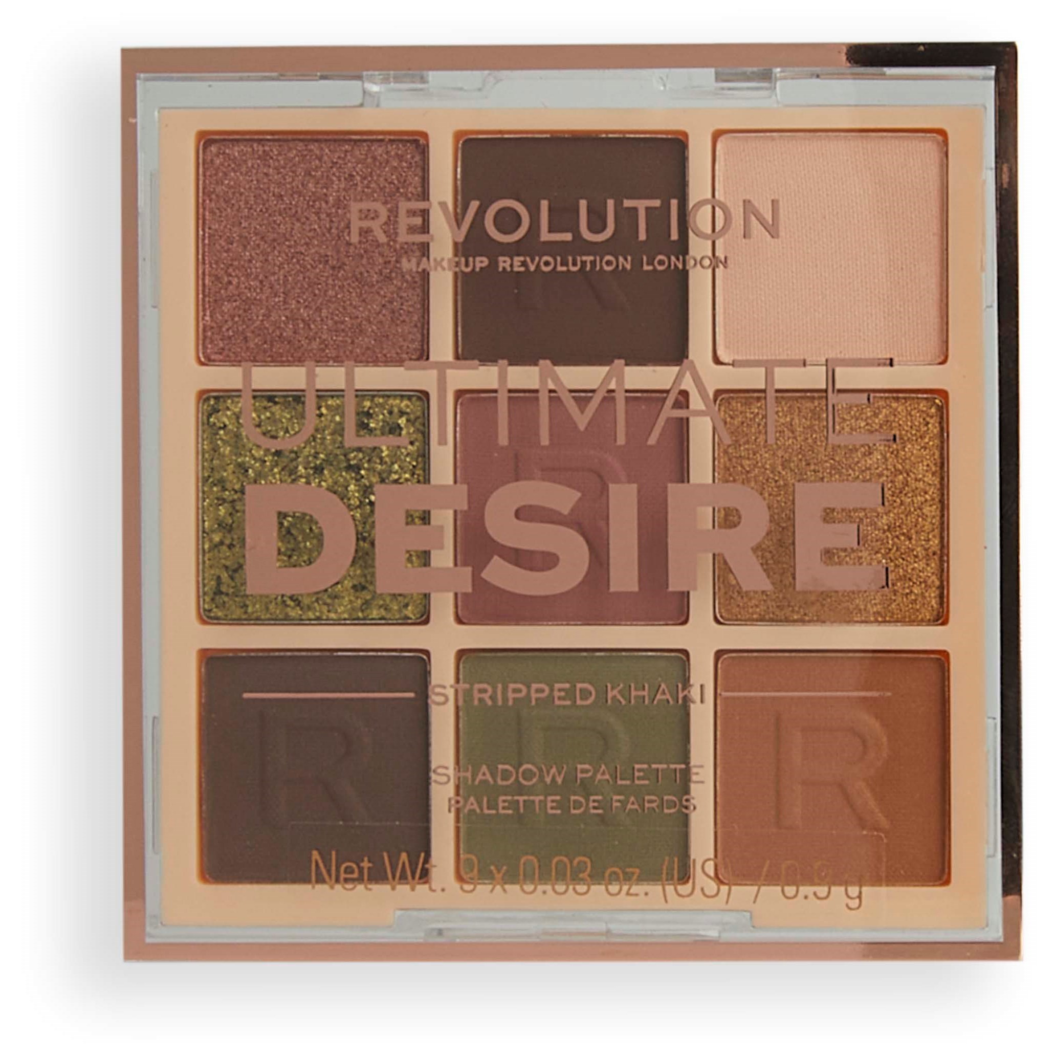 Alternativ bild 1 för Makeup Revolution Ultimate Desire Shadow Palette Stripped Khaki